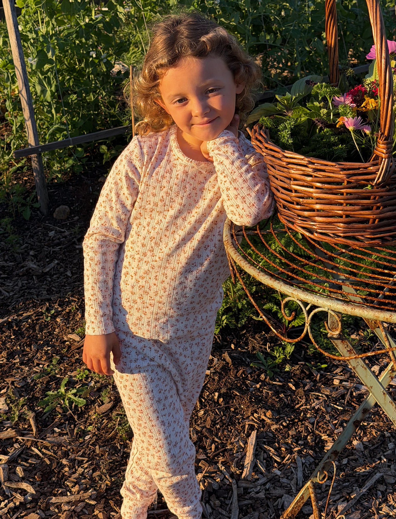 Kids Lottie Pointelle Full Length PJ Set