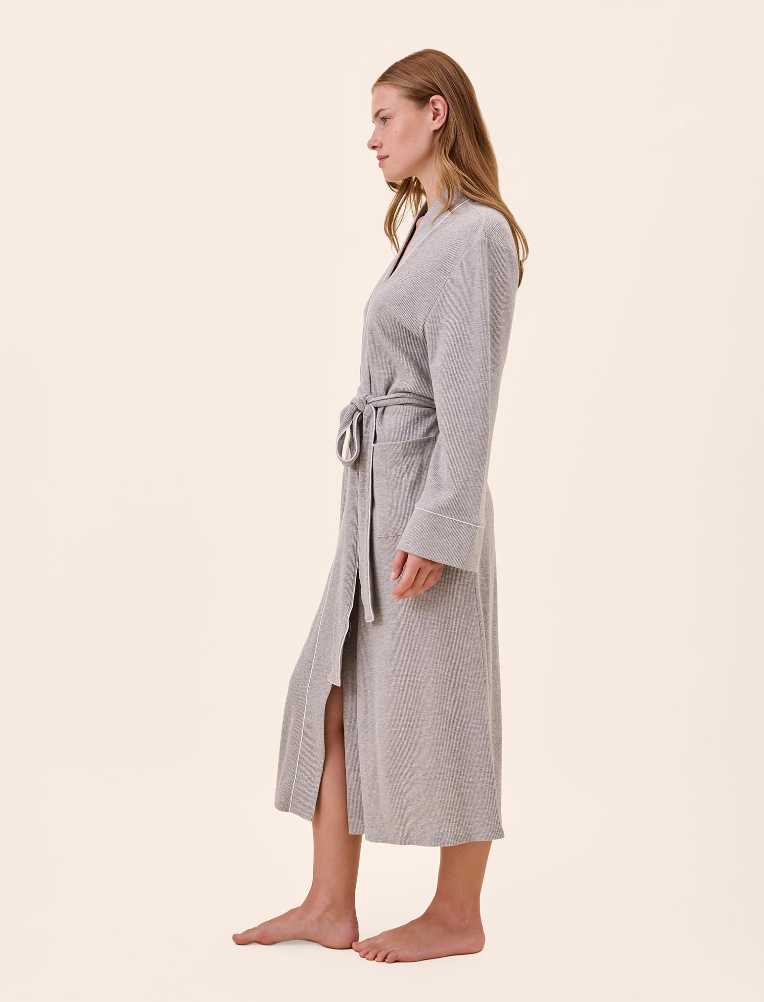 Claire Cotton Waffle Maxi Robe