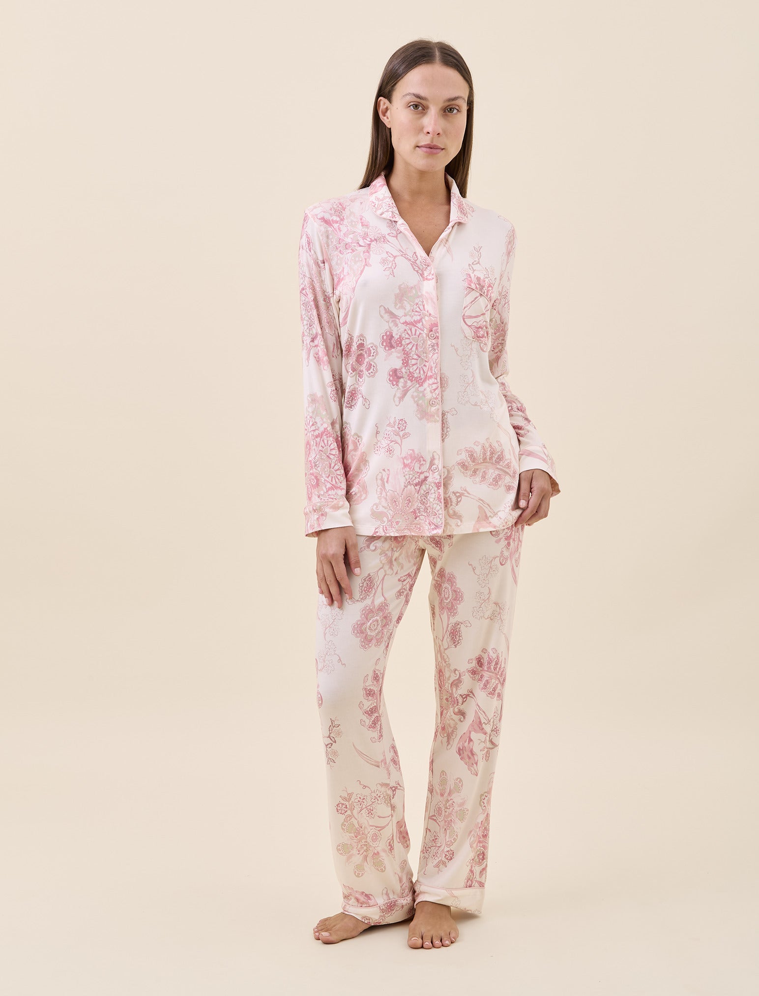 Kate Modal Soft Full Length PJ Set