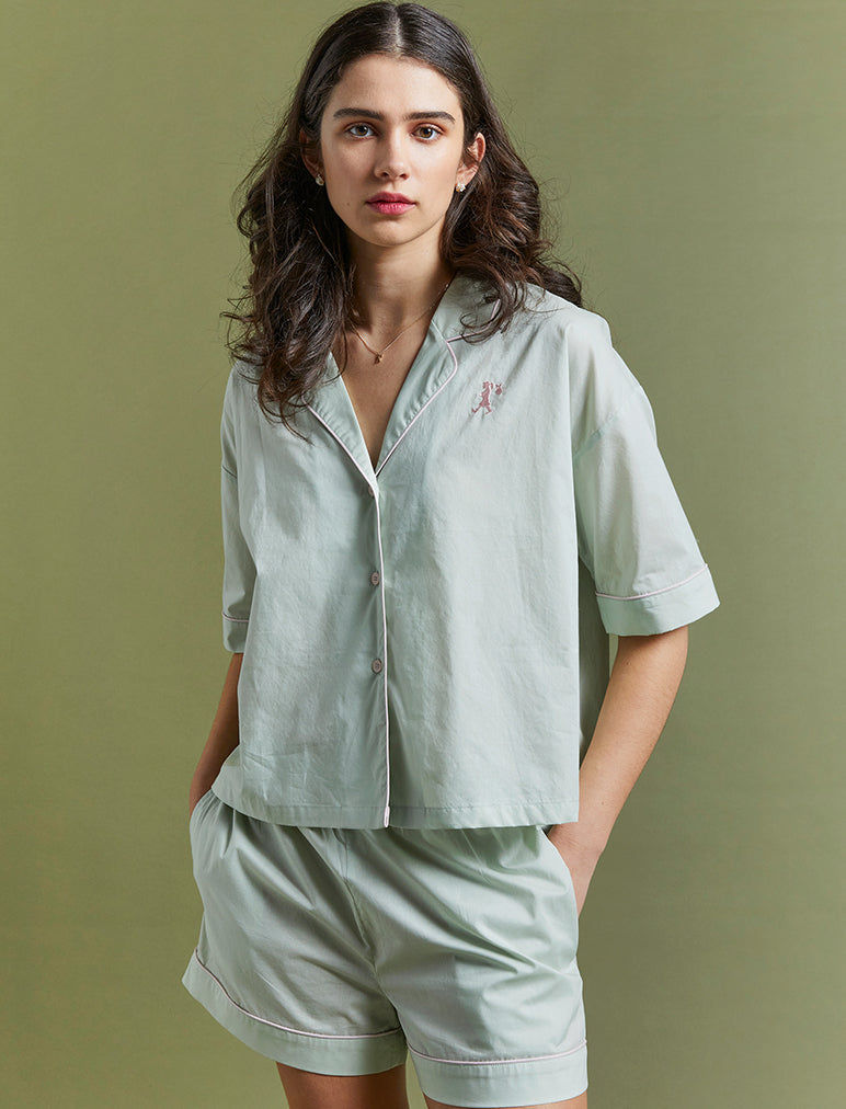 Karen Walker Runaway Girl Crop Boxer PJ Papinelle Sleepwear NZ