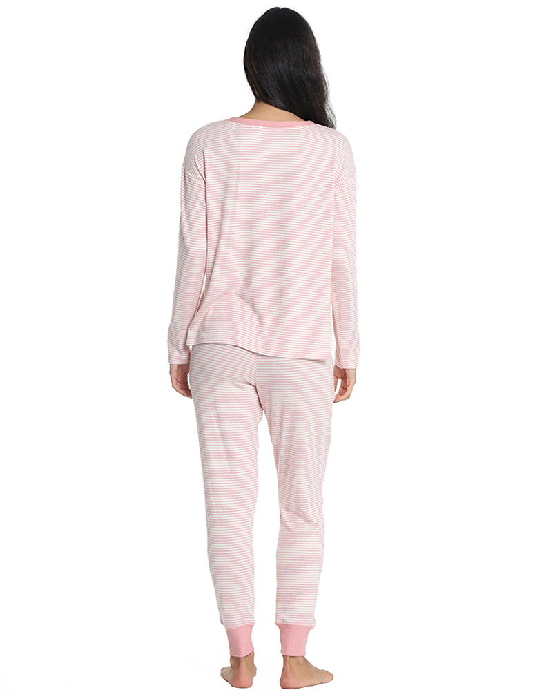 Feather Soft V-Neck LS Top and Jogger