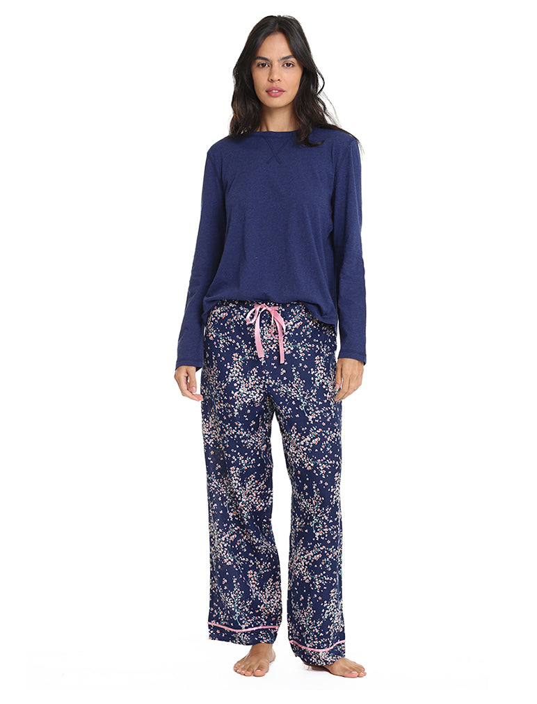 Cheri Blossom Organic Cotton Pant and Organic Cotton LS Top
