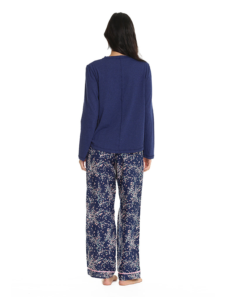 Cheri Blossom Organic Cotton Pant and Organic Cotton LS Top