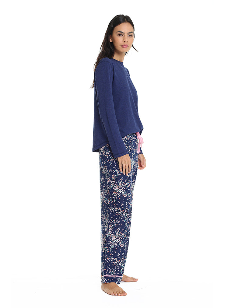 Cheri Blossom Organic Cotton Pant and Organic Cotton LS Top