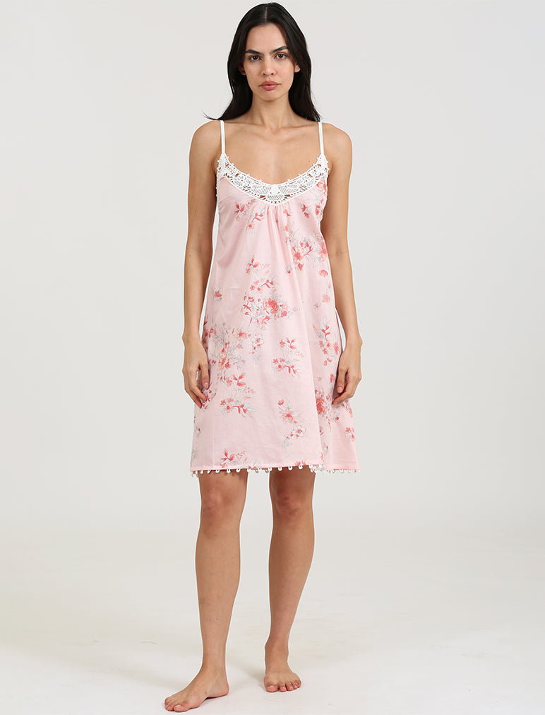 Jardin Lace Front Midi Nightie