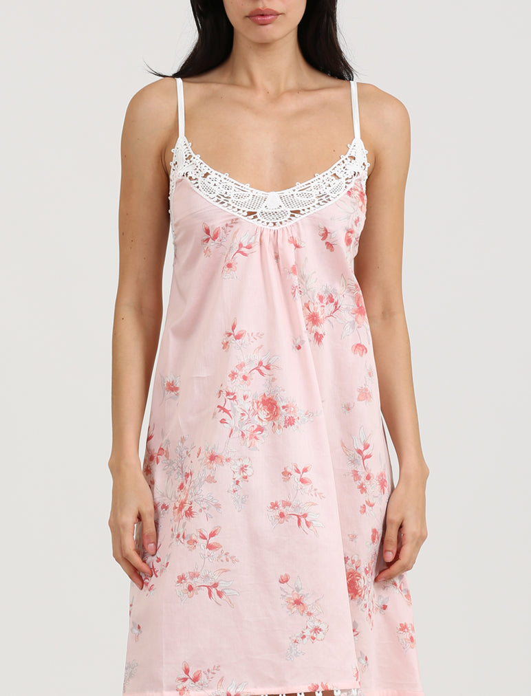 Jardin Lace Front Midi Nightie