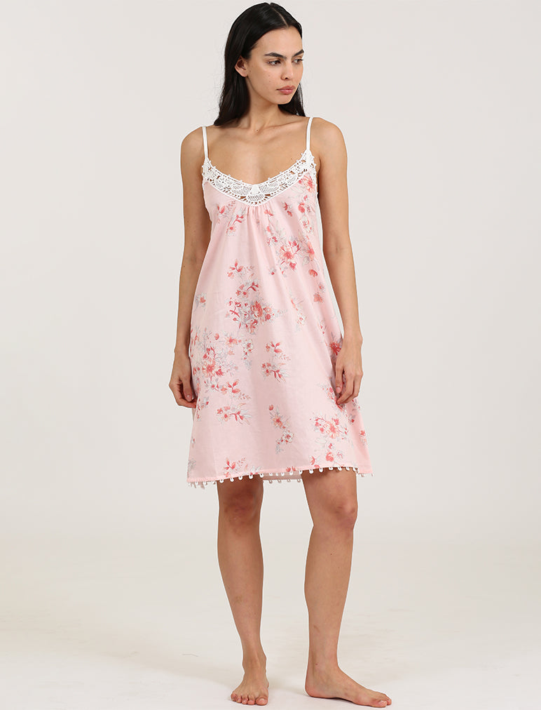 Jardin Lace Front Midi Nightie
