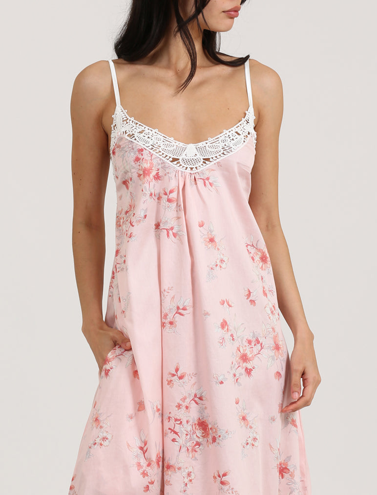 Jardin Lace Front Maxi Nightie