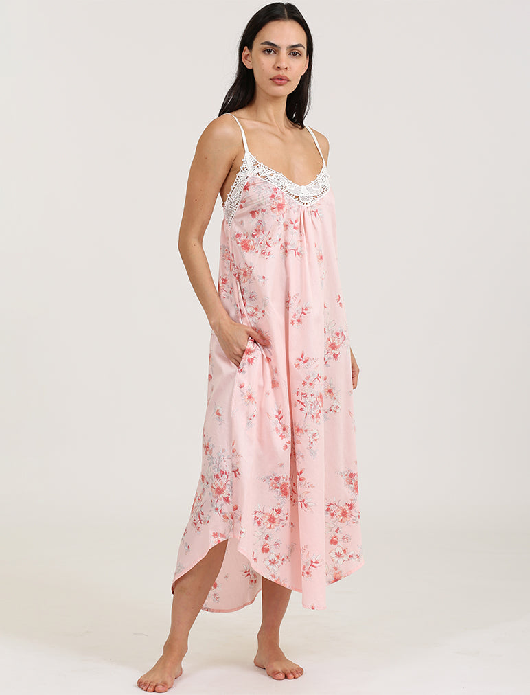 Jardin Lace Front Maxi Nightie