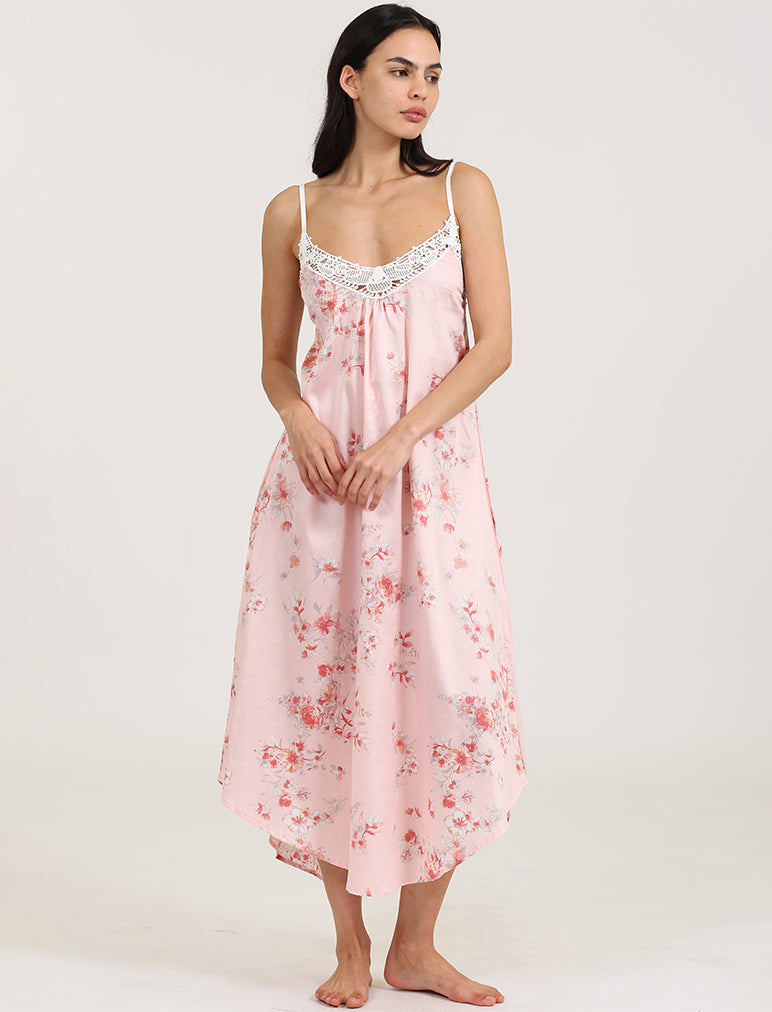 Jardin Lace Front Maxi Nightie