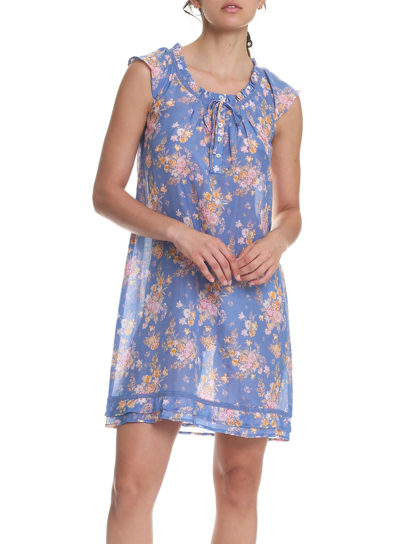 Lou Lou Bleu Flutter Nightie