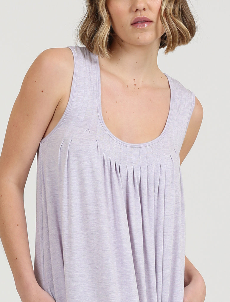 Kate Modal Soft Pleat Front Maxi Nightie