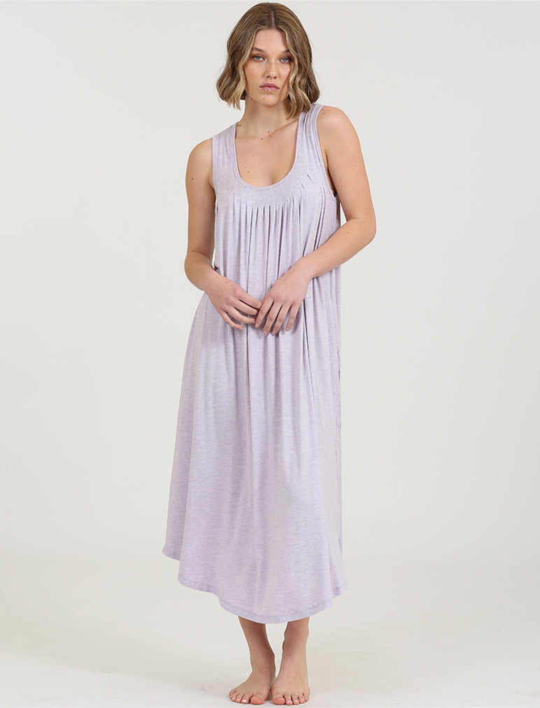 Kate Modal Soft Pleat Front Maxi Nightie