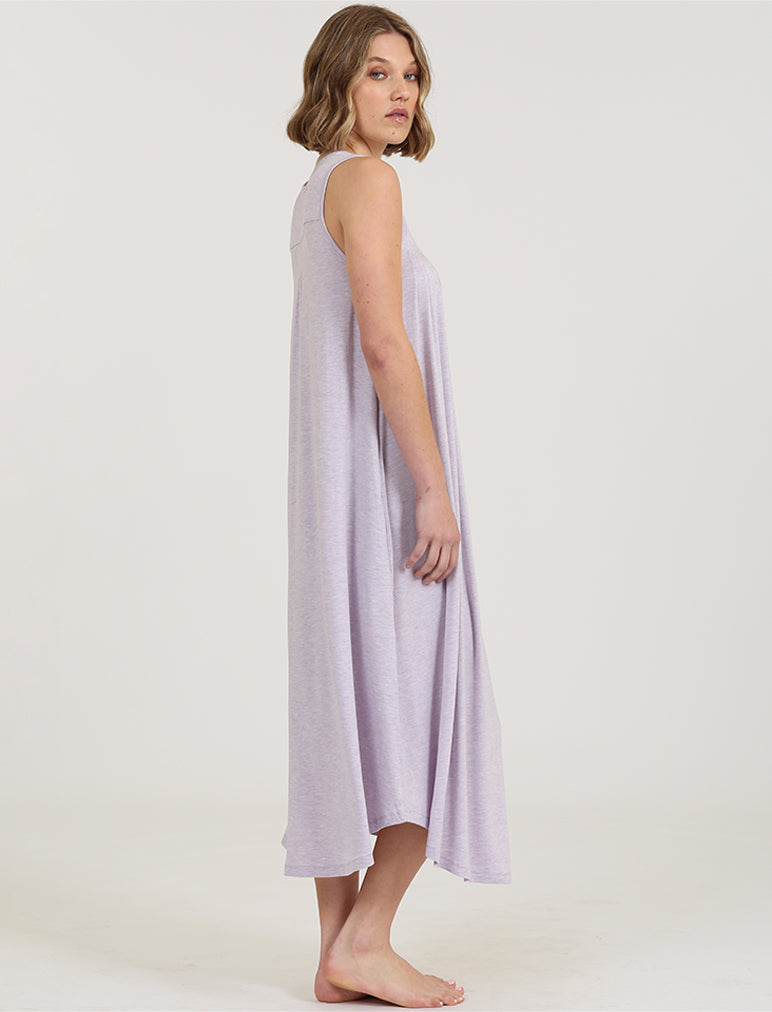 Kate Modal Soft Pleat Front Maxi Nightie