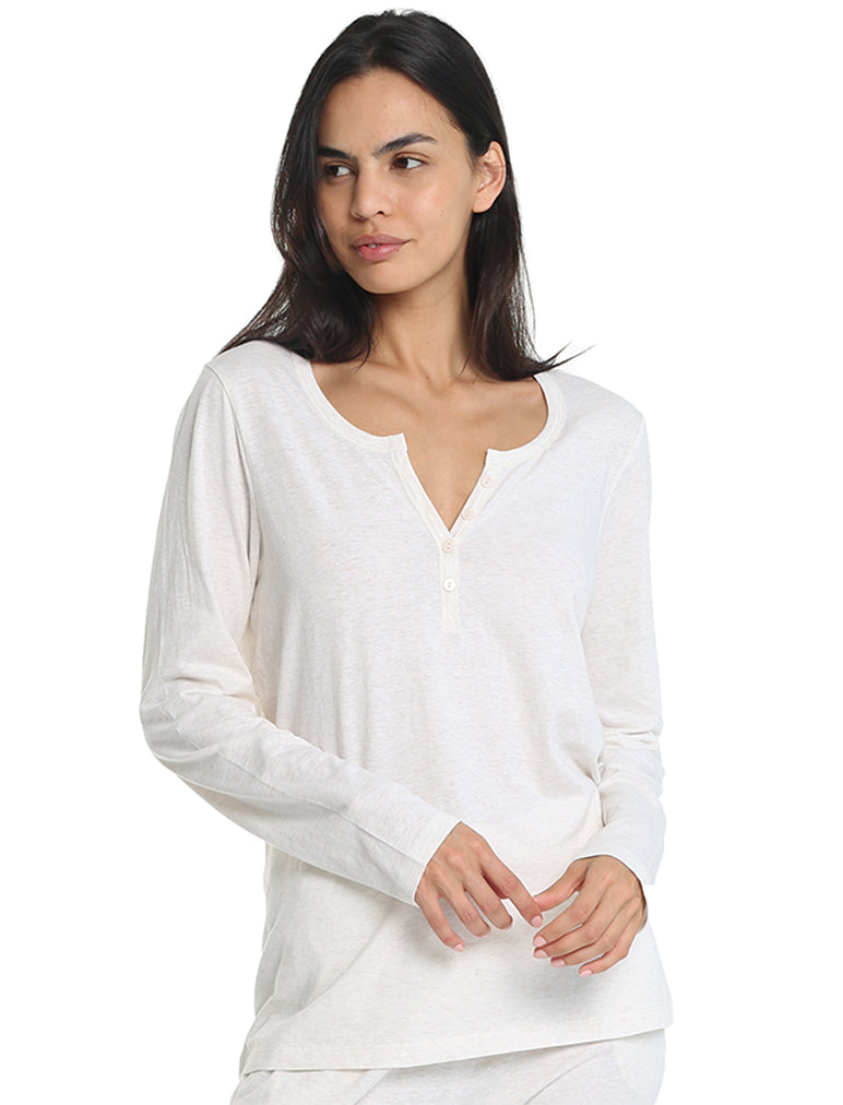 Jada Organic Cotton Knit Henley