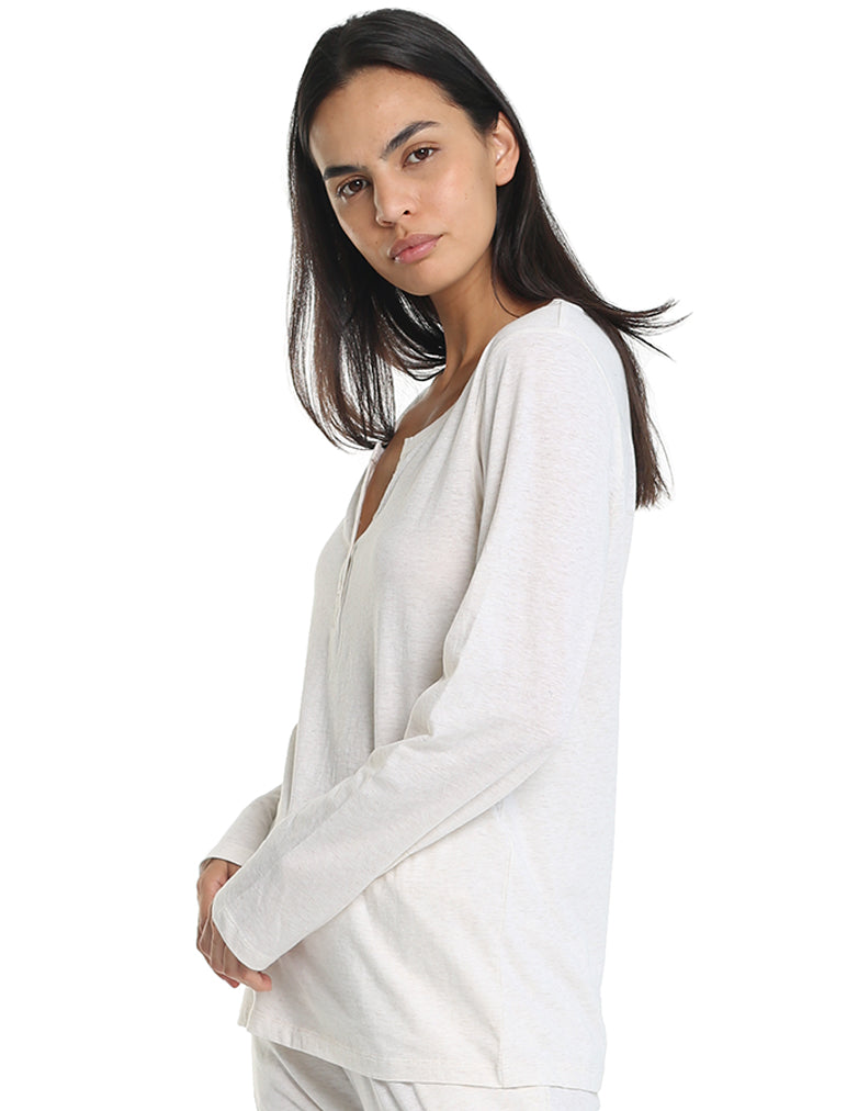 Jada Organic Cotton Knit Henley
