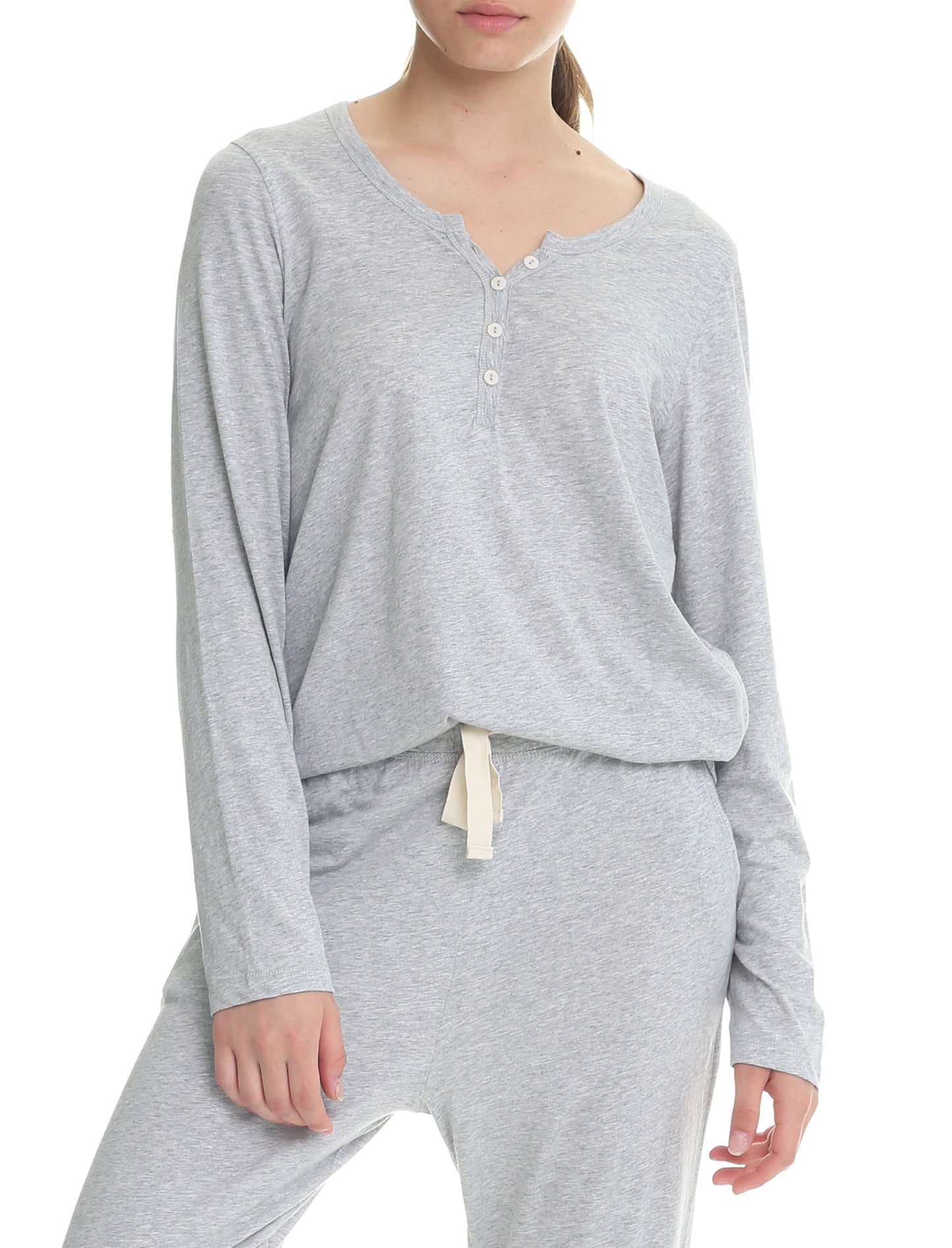 Organic Cotton Knit Henley