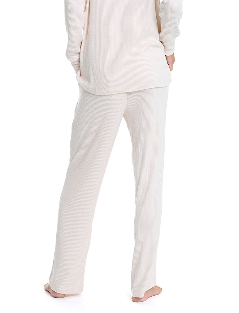Soft Touch Rib Straight Leg Pant