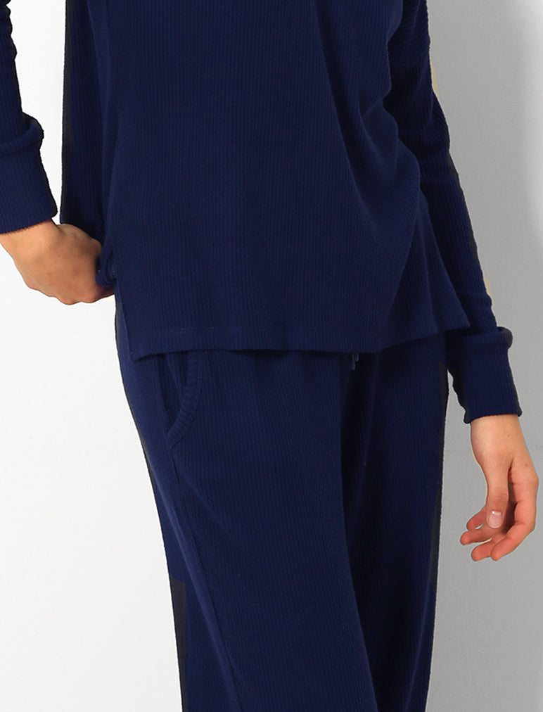 Soft Touch Rib Straight Leg Pant