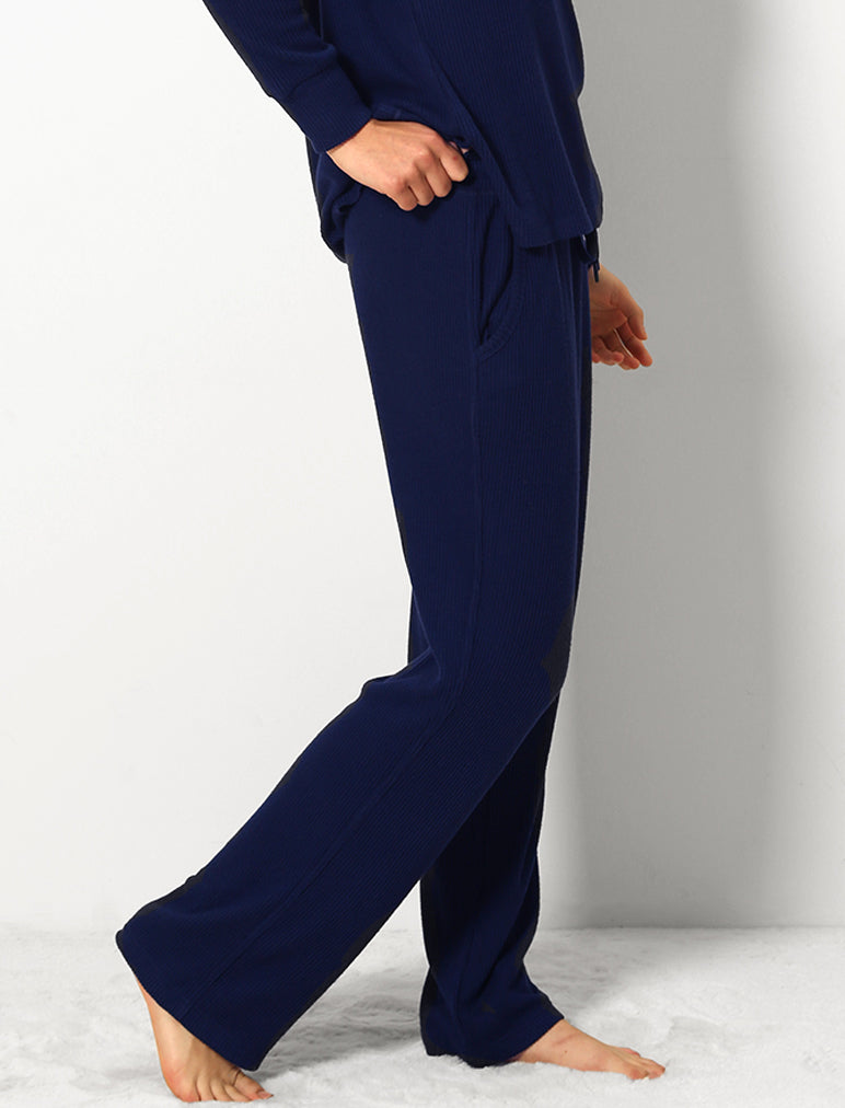 Soft Touch Rib Straight Leg Pant