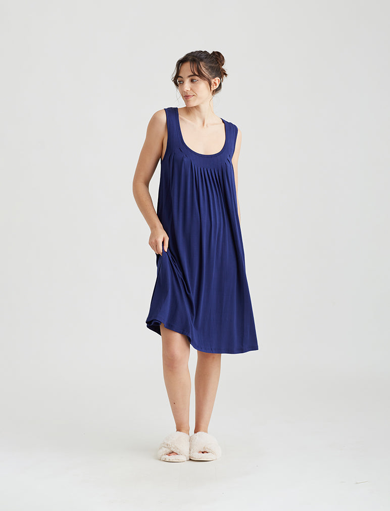 Kate Modal Soft Pleat Front Nightie