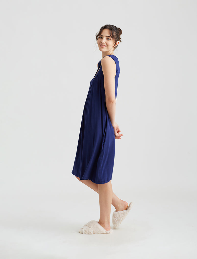 Kate Modal Soft Pleat Front Nightie