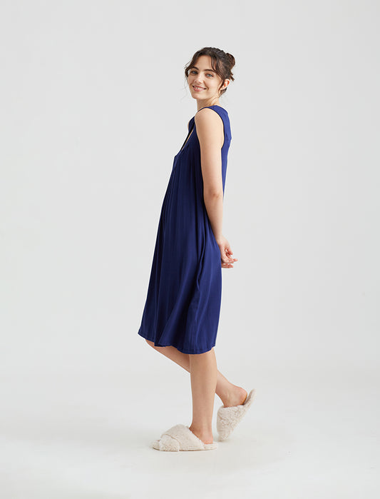 Kate Modal Soft Pleat Front Nightie