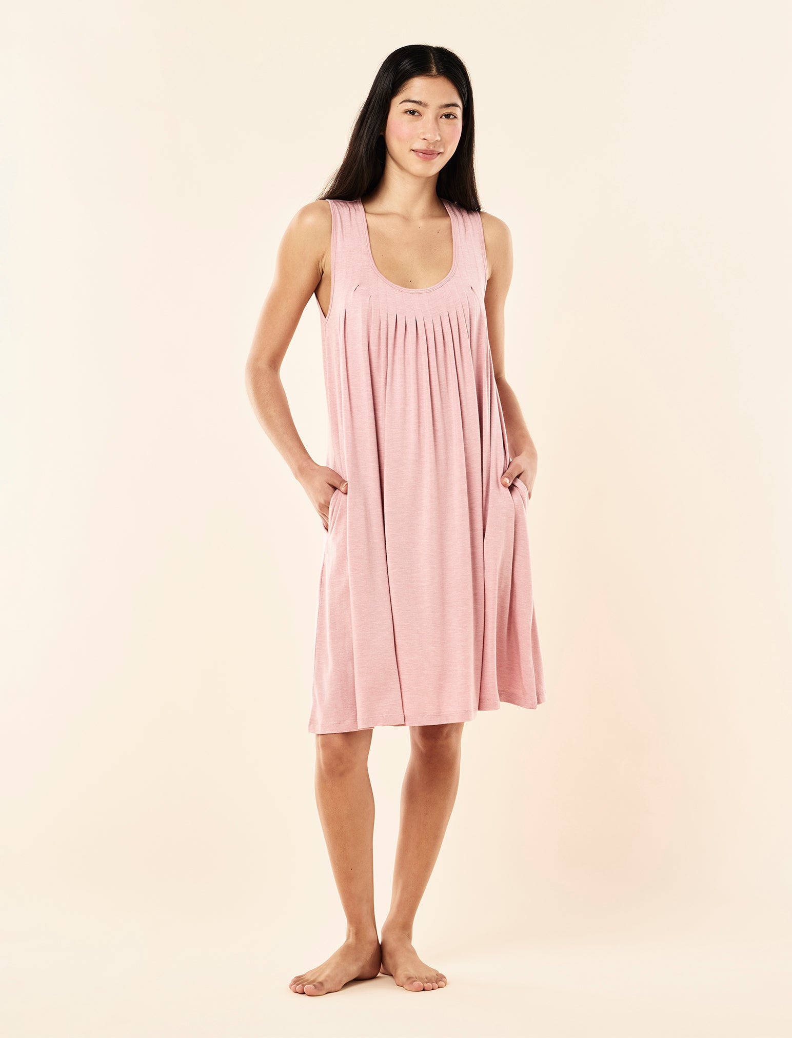 Kate Modal Soft Pleat Front Nightie