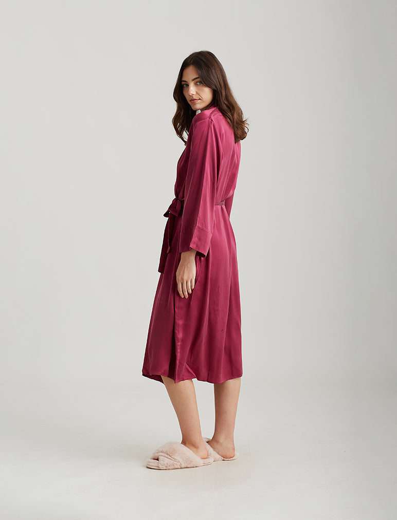 Audrey Silk Long Robe