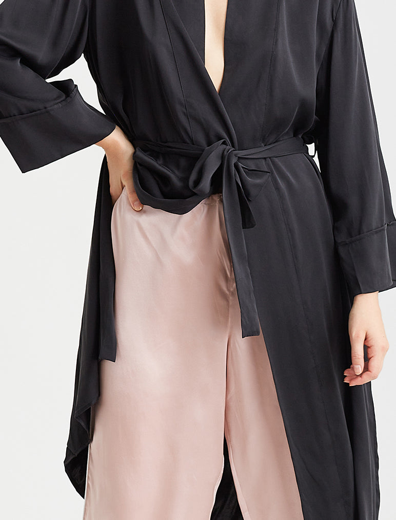 Audrey Silk Long Robe