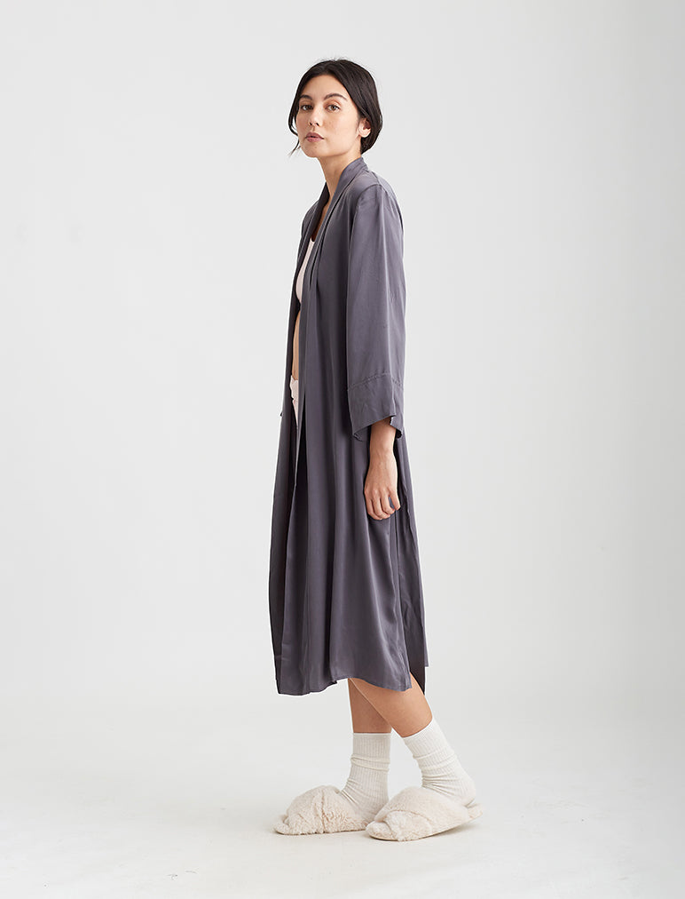 Audrey Silk Long Robe