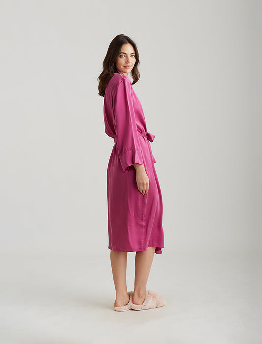Audrey Silk Long Robe