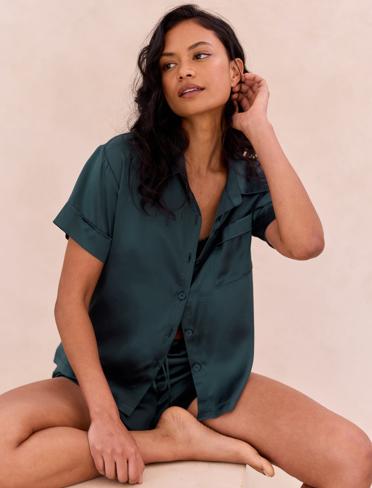 Audrey Washable Silk Boxer PJ Set