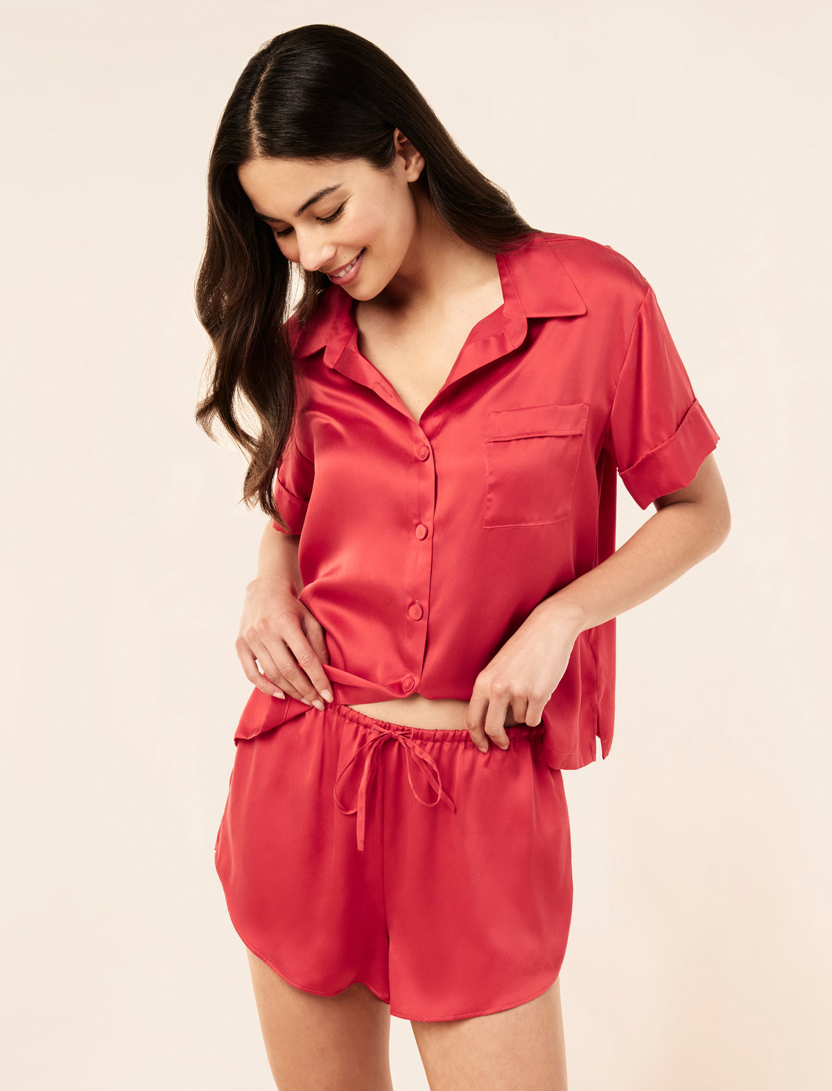 Audrey Washable Silk Boxer PJ Set