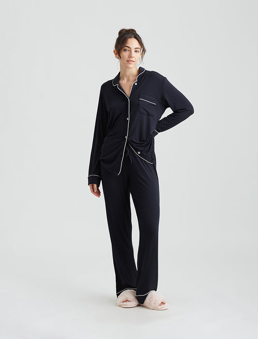 Kate Modal Soft Full Length PJ Set