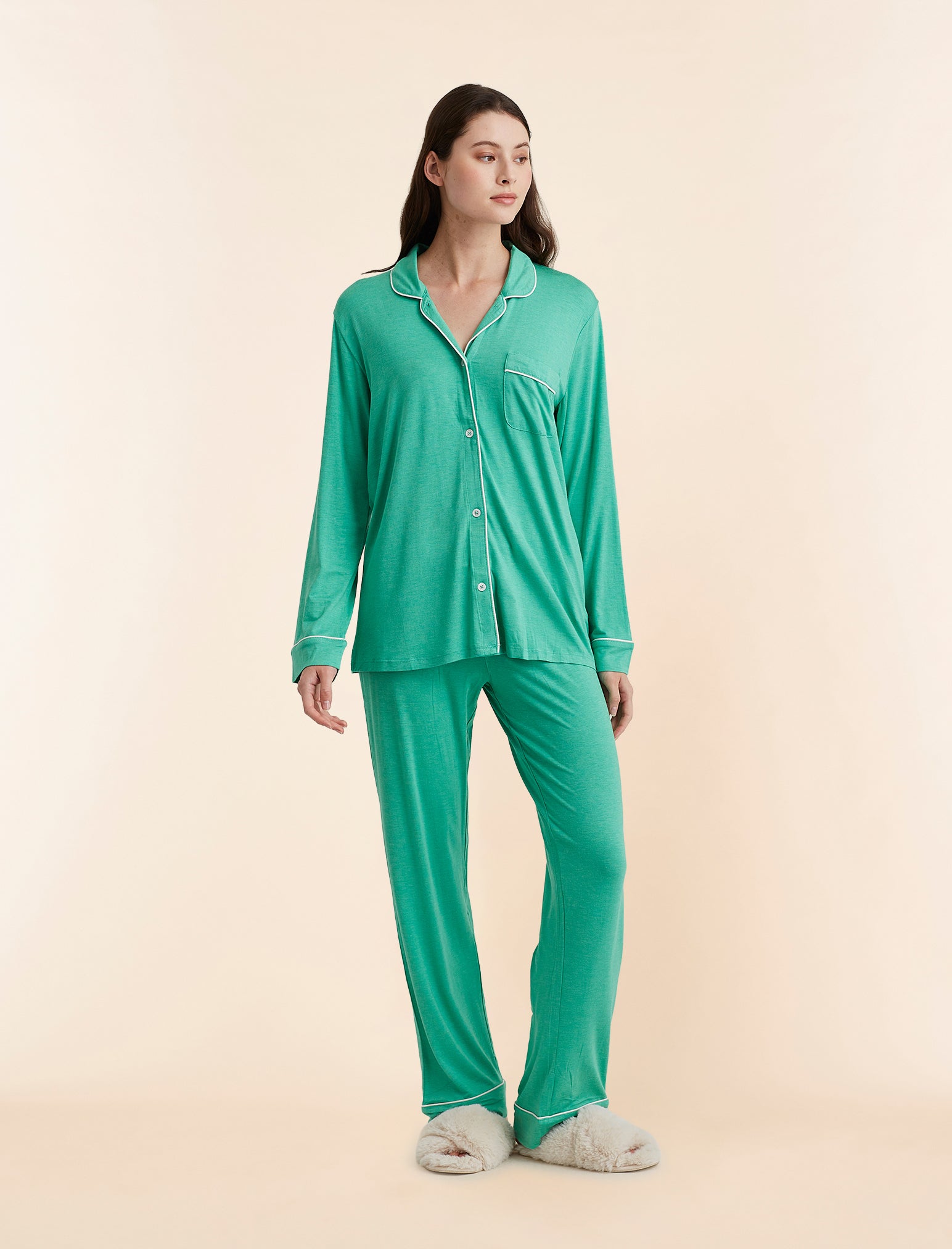 Kate Modal Soft Full Length PJ Set