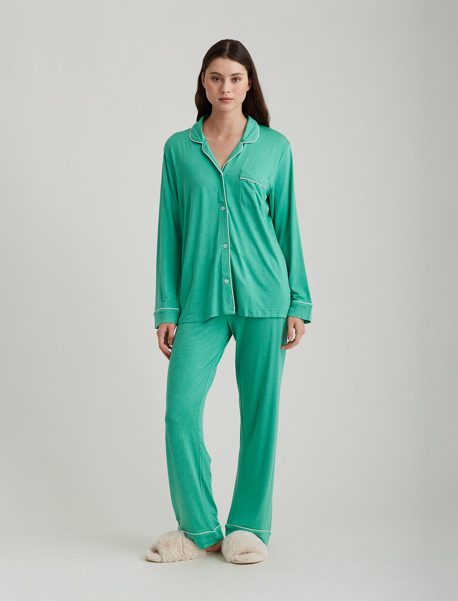 Kate Modal Soft Full Length PJ Set