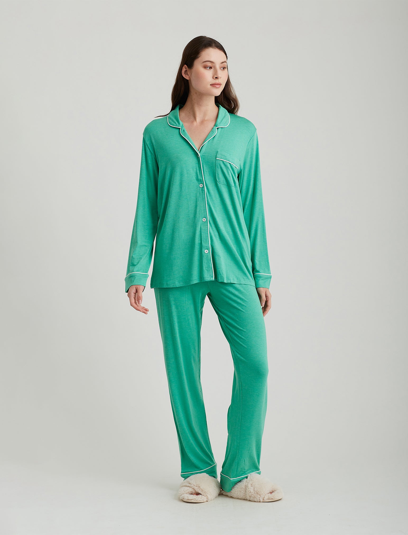 Kate Modal Soft Full Length PJ Set