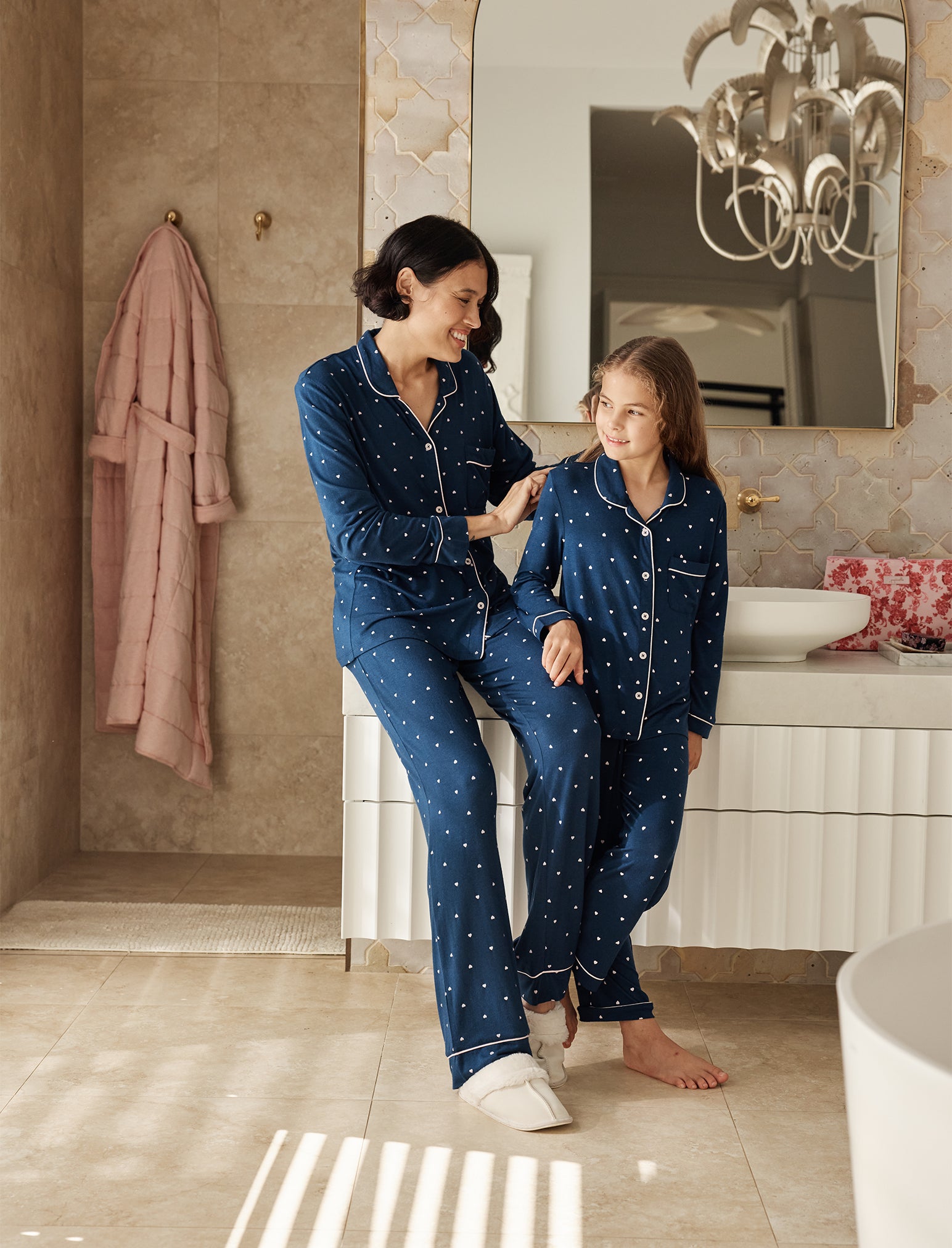 Kids Kate Hearts Full Length PJ Set