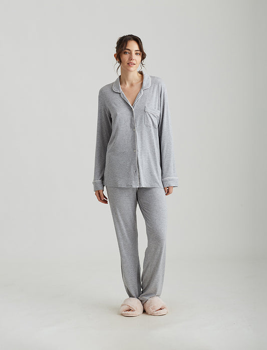 Kate Modal Soft Full Length PJ Set