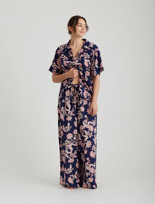 Abigail Paisley Full Length Pant