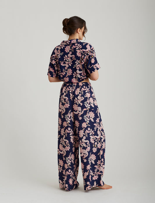 Abigail Paisley Full Length Pant