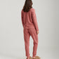 Super Soft Waffle V-Neck LS Top