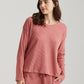 Super Soft Waffle V-Neck LS Top