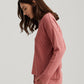 Super Soft Waffle V-Neck LS Top