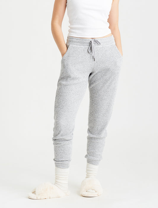 Super Soft Waffle Jogger in Grey