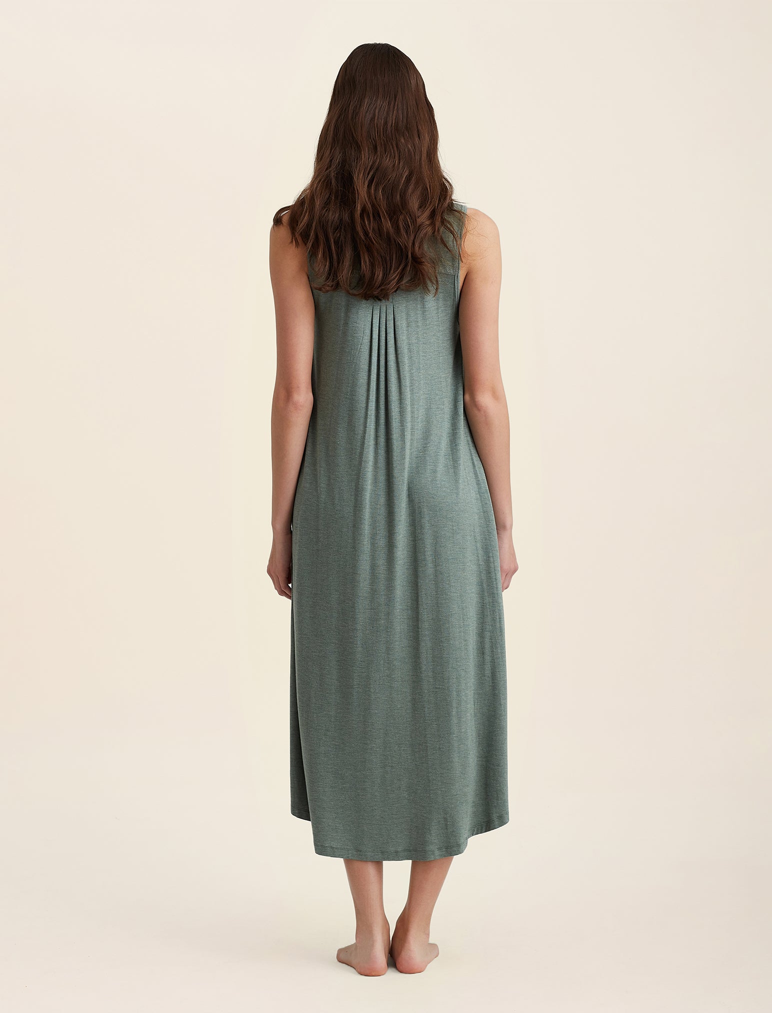 Kate Modal Soft Pleat Front Maxi Nightie