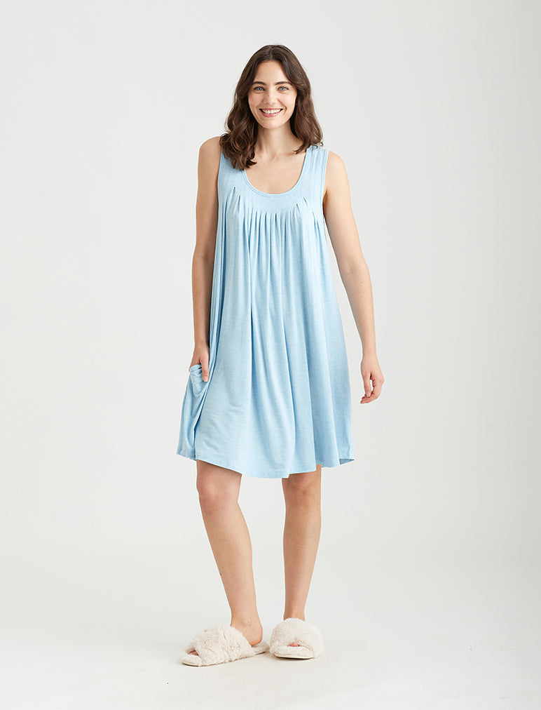 Kate Modal Soft Pleat Front Curved Nightie