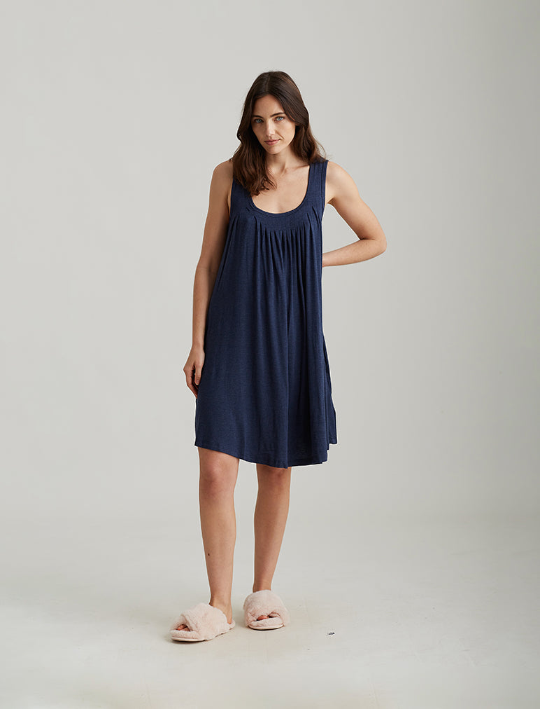 Kate Modal Soft Pleat Front Curved Nightie