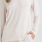Feather Soft V-Neck Long Sleeve Top